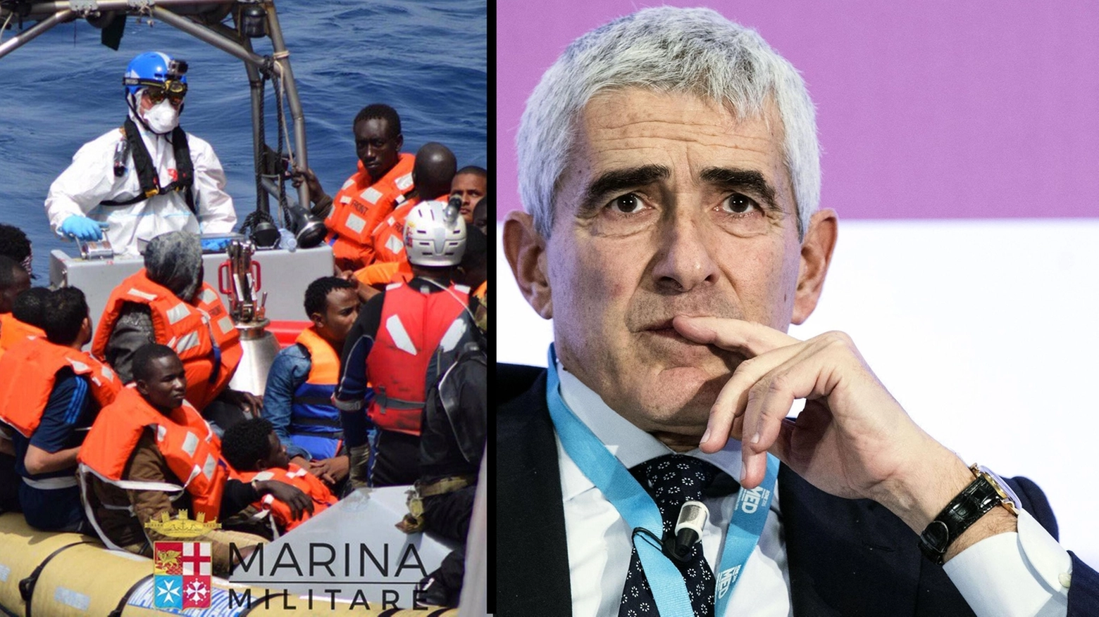 Migranti: ondata di sbarchi e tragedie. Pier Ferdinando Casini (Ansa)