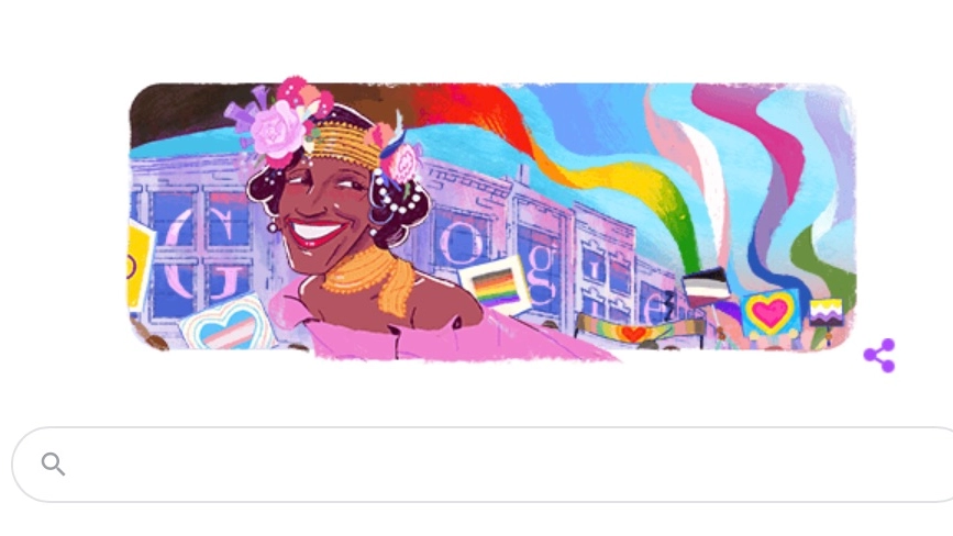 Marsha P. Johnson nel doodle di Google
