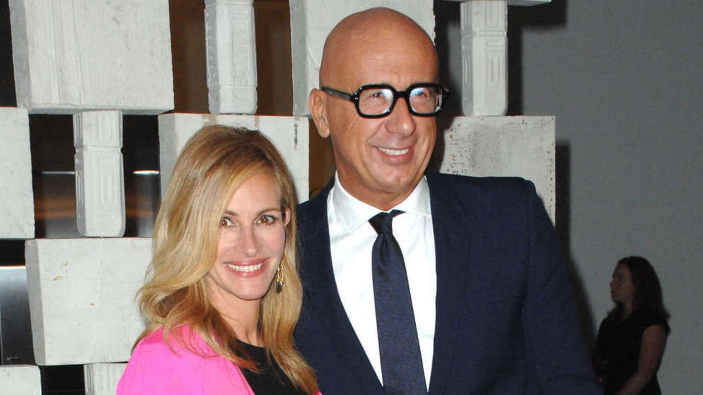 Il manager della moda Marco Bizzarri, 51 anni, con Julia Roberts