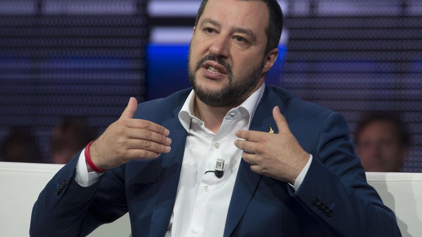 Il ministro dell'Interno Matteo Salvini ospite della trasmissione Agorà (Ansa)