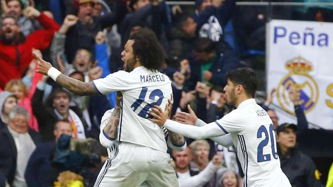 Liga: Real trema, Marcelo lo salva a 86'