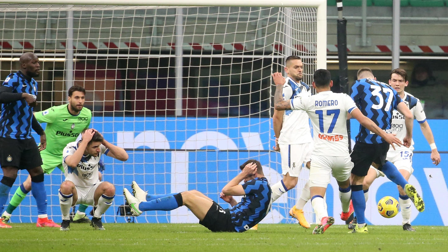 Inter-Atalanta: il gol di Skriniar (Ansa)