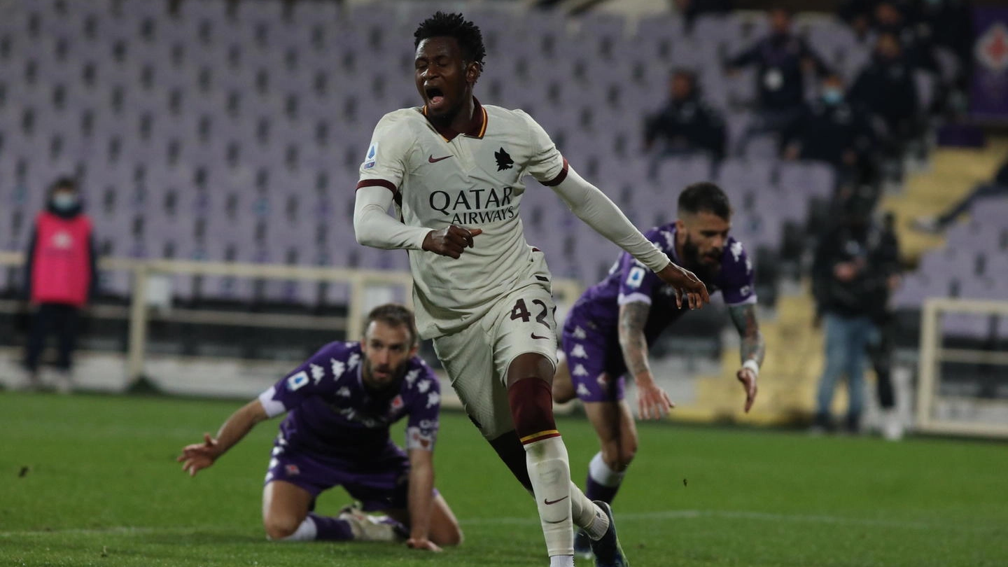 Il gol di Diawara alla Fiorentina (Ansa)