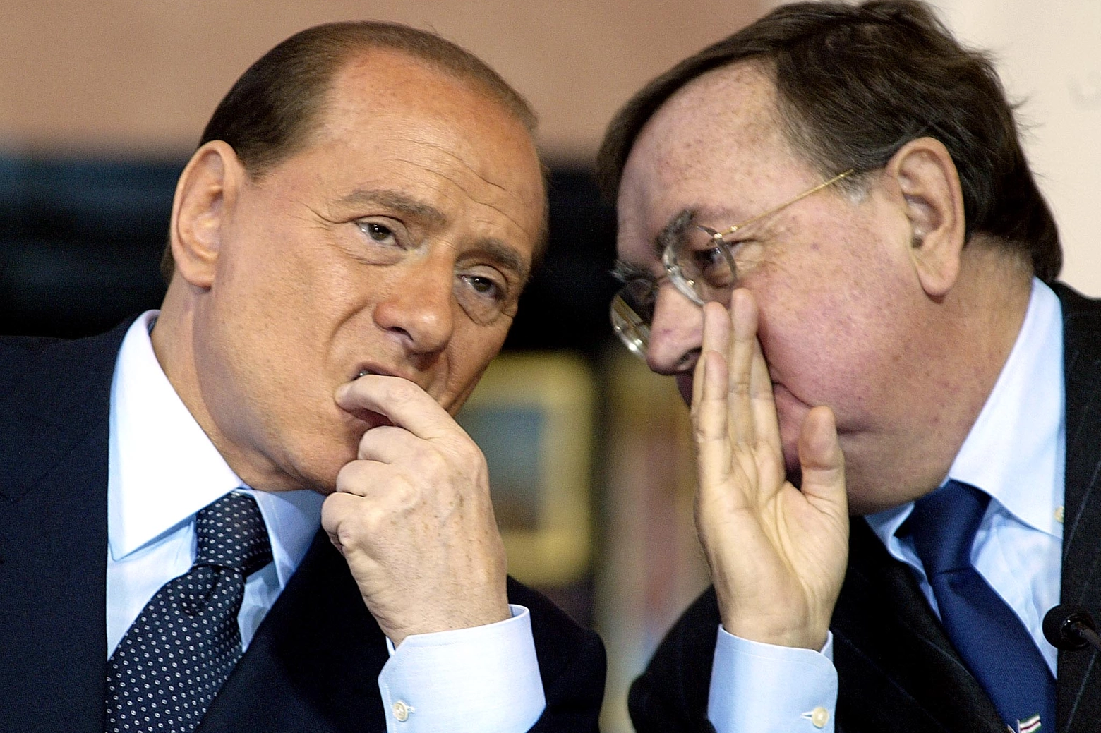 Con Silvio Berlusconi nel 2004 (Ansa)