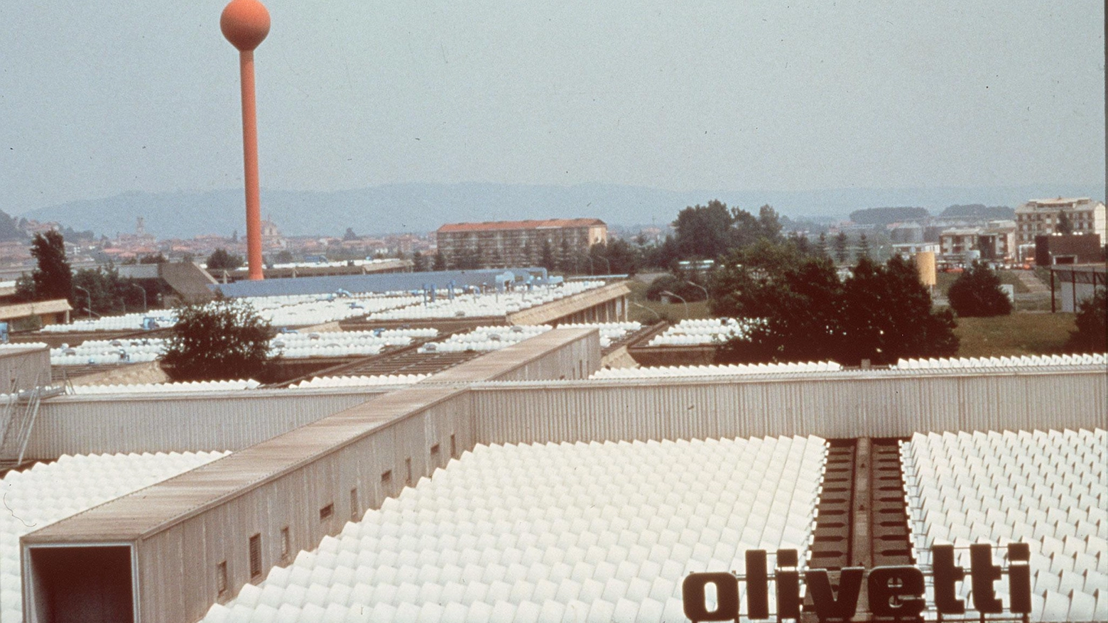 Una veduta dello stabilimento Olivetti di Ivrea (Ansa)