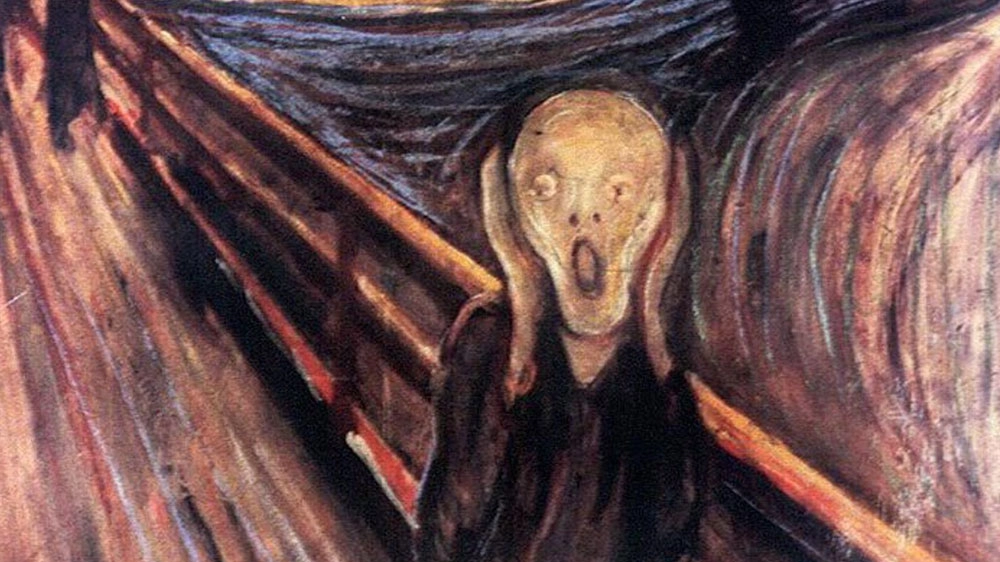 Dettaglio del quadro di Edvard Munch