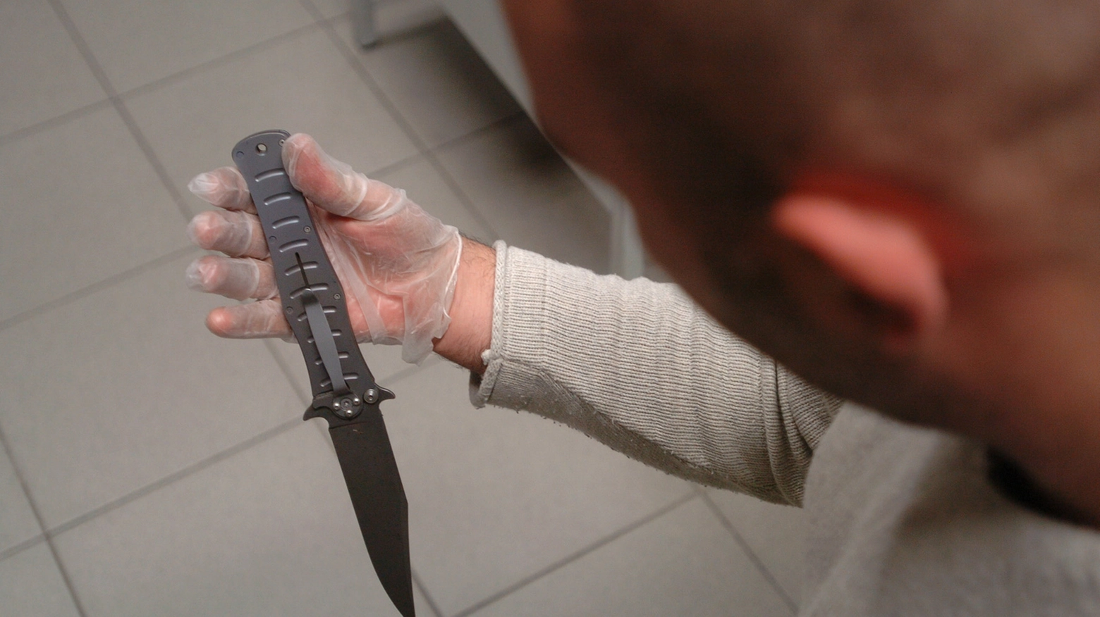 Un coltello usato nelle aggressioni