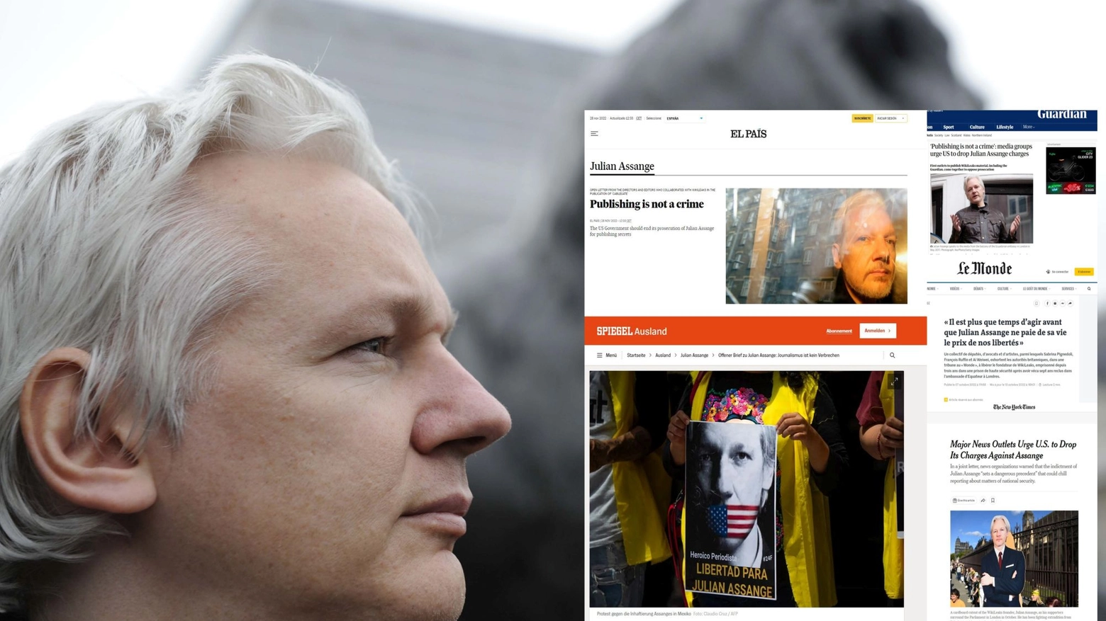 Julian Assange - 5 testate chiedono di non processarlo
