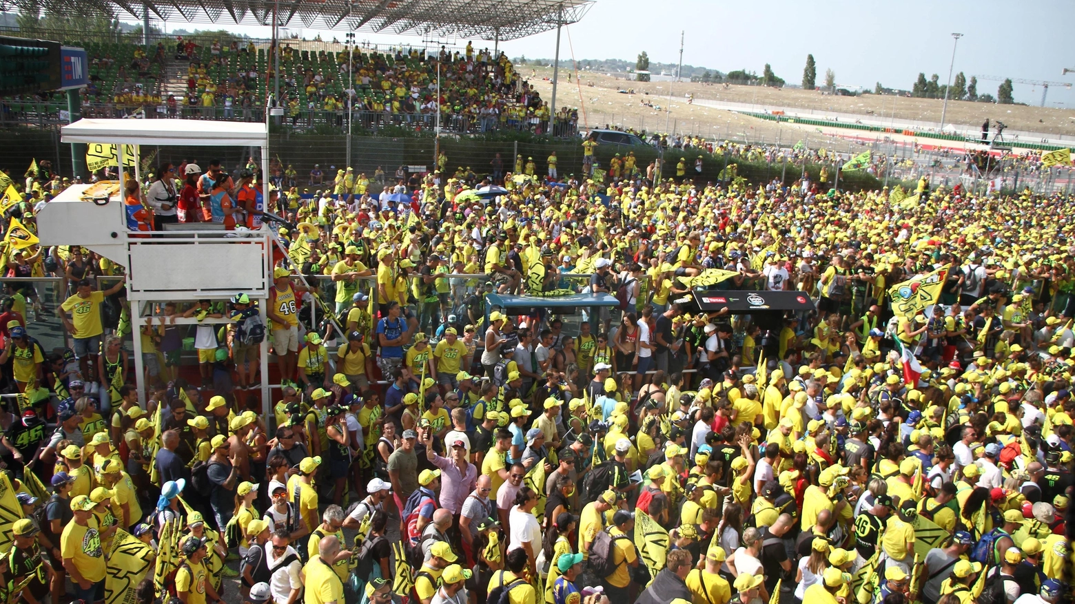 La folla al MotoGp di Misano in una delle passate edizioni