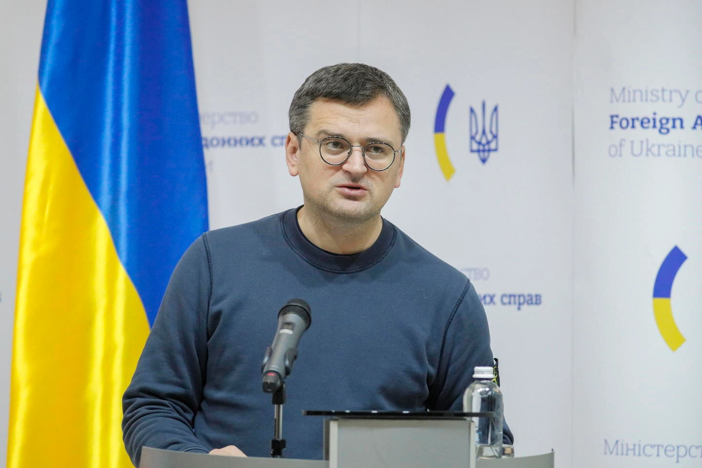 Il ministro degli Esteri ucraino Dmytro Kuleba (Ansa)