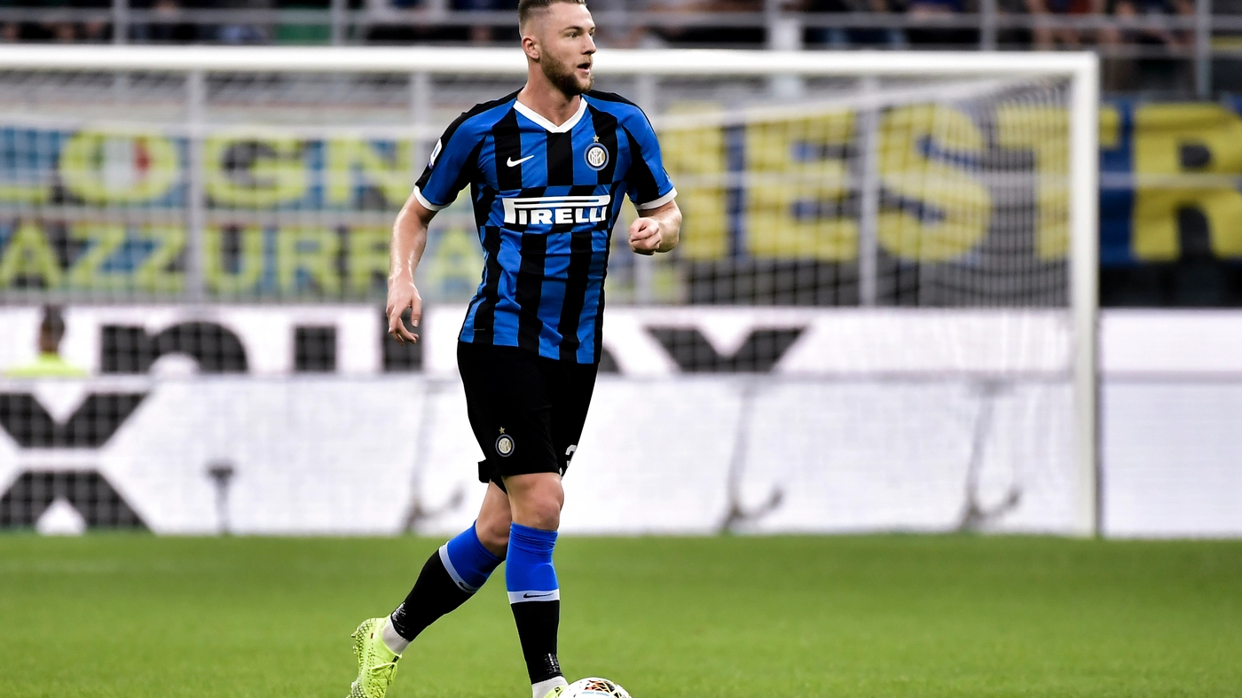Milan Skriniar in campo con l'Inter