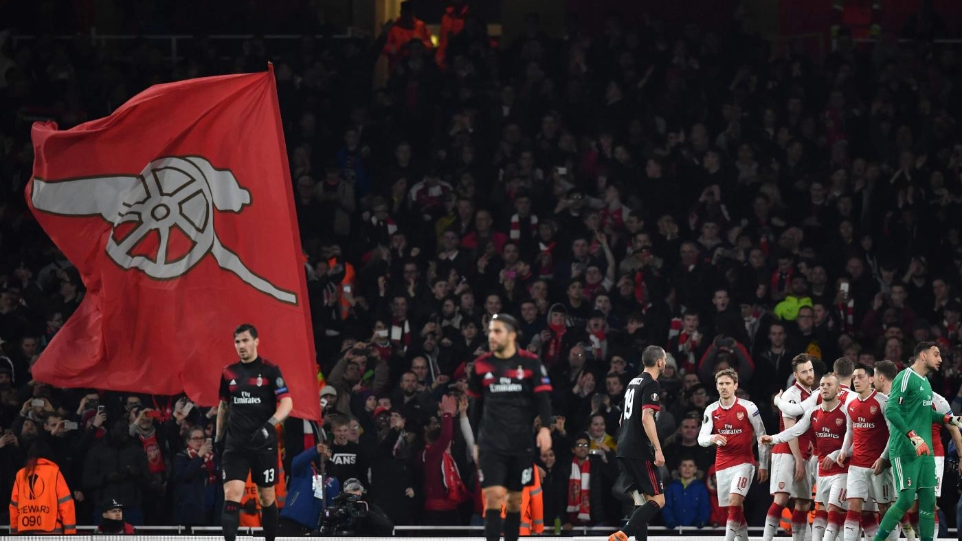 L'Arsenal elimina il Milan dall'Europa League