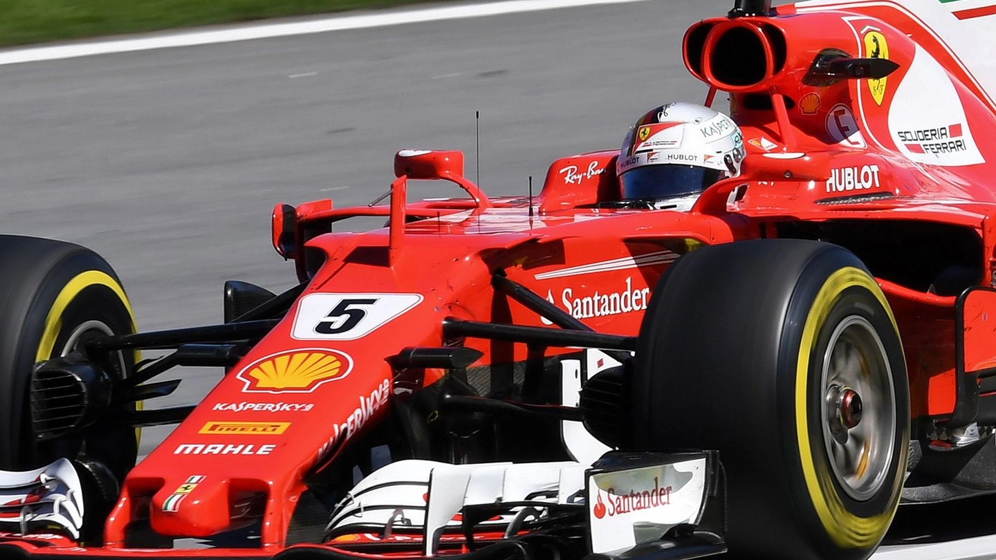 Il pilota Ferrari Sebastian Vettel (Afp)
