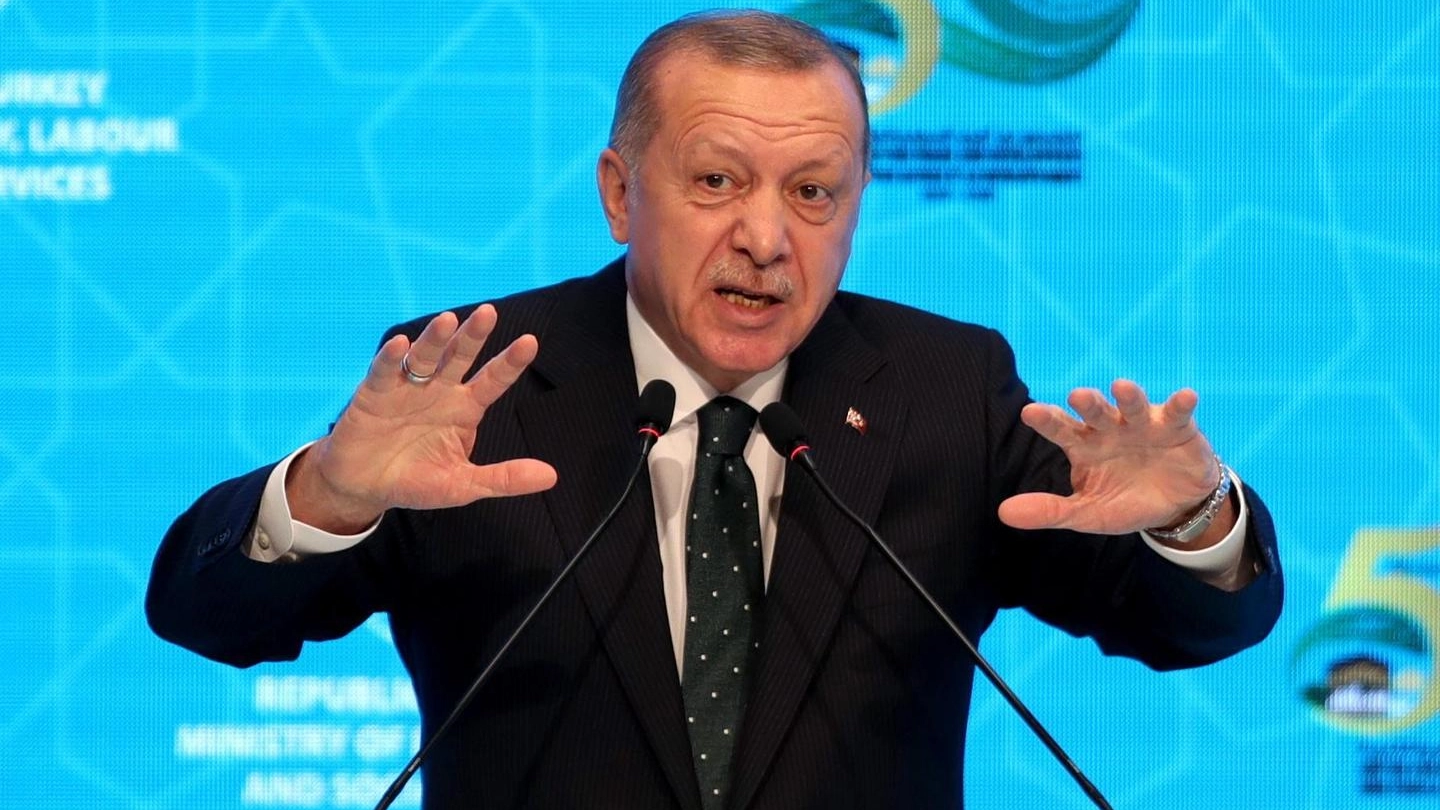 Il presidente turco Recep Tayyip Erdogan (Ansa)