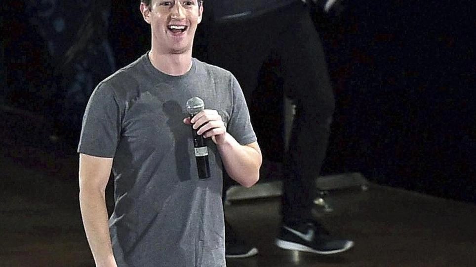 Mark Zuckerberg  in India (Ansa)