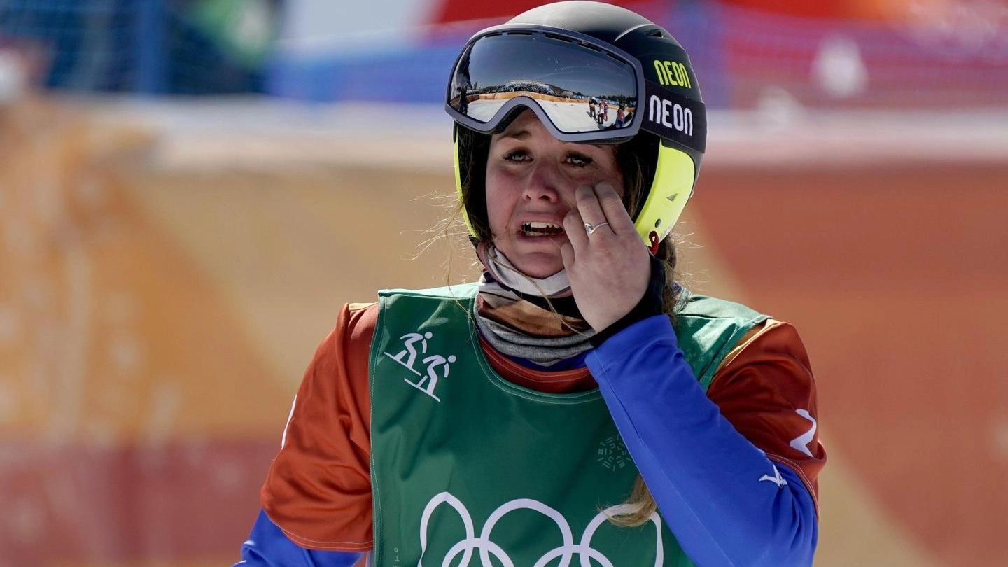 Olimpiadi invernali 2018, Michela Moioli vince l'oro nello snowboard (Ansa)