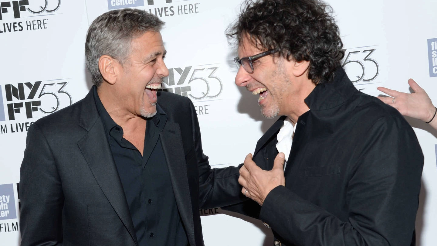 George Clooney con Joel Coen (Olycom)