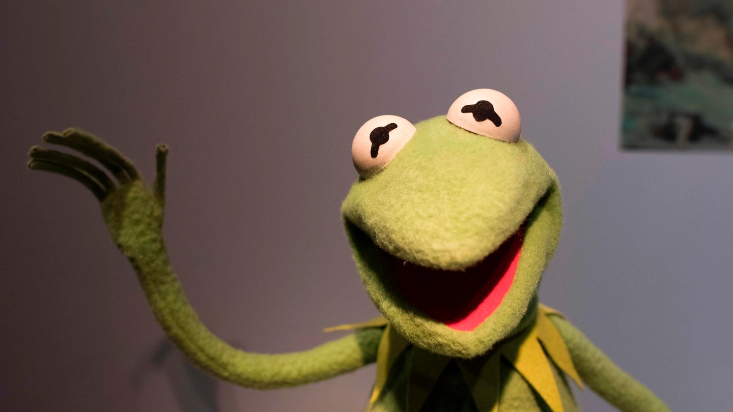 Kermit la rana protagonista del "Muppet Show"