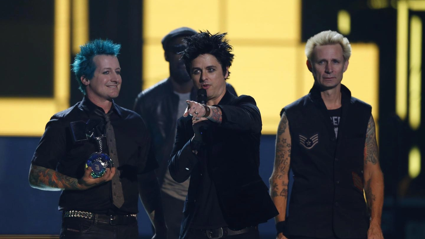 I Green Day premiati agli Mtv Ema 2016 (Ansa)