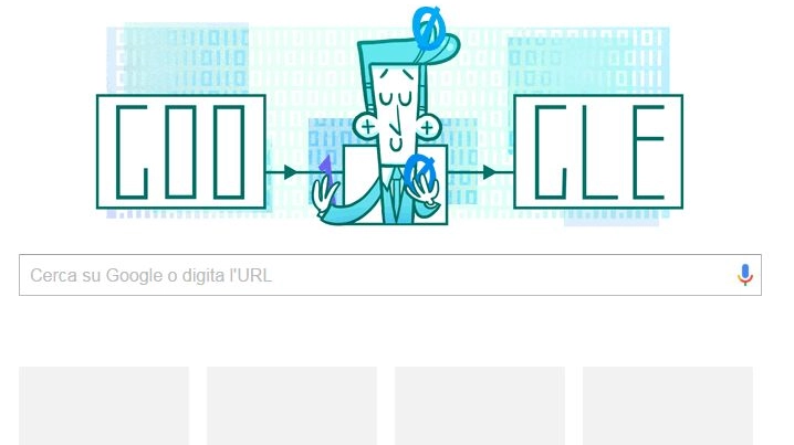 Il doodle che Google dedica al matematico  giocoliere Claude Shannon