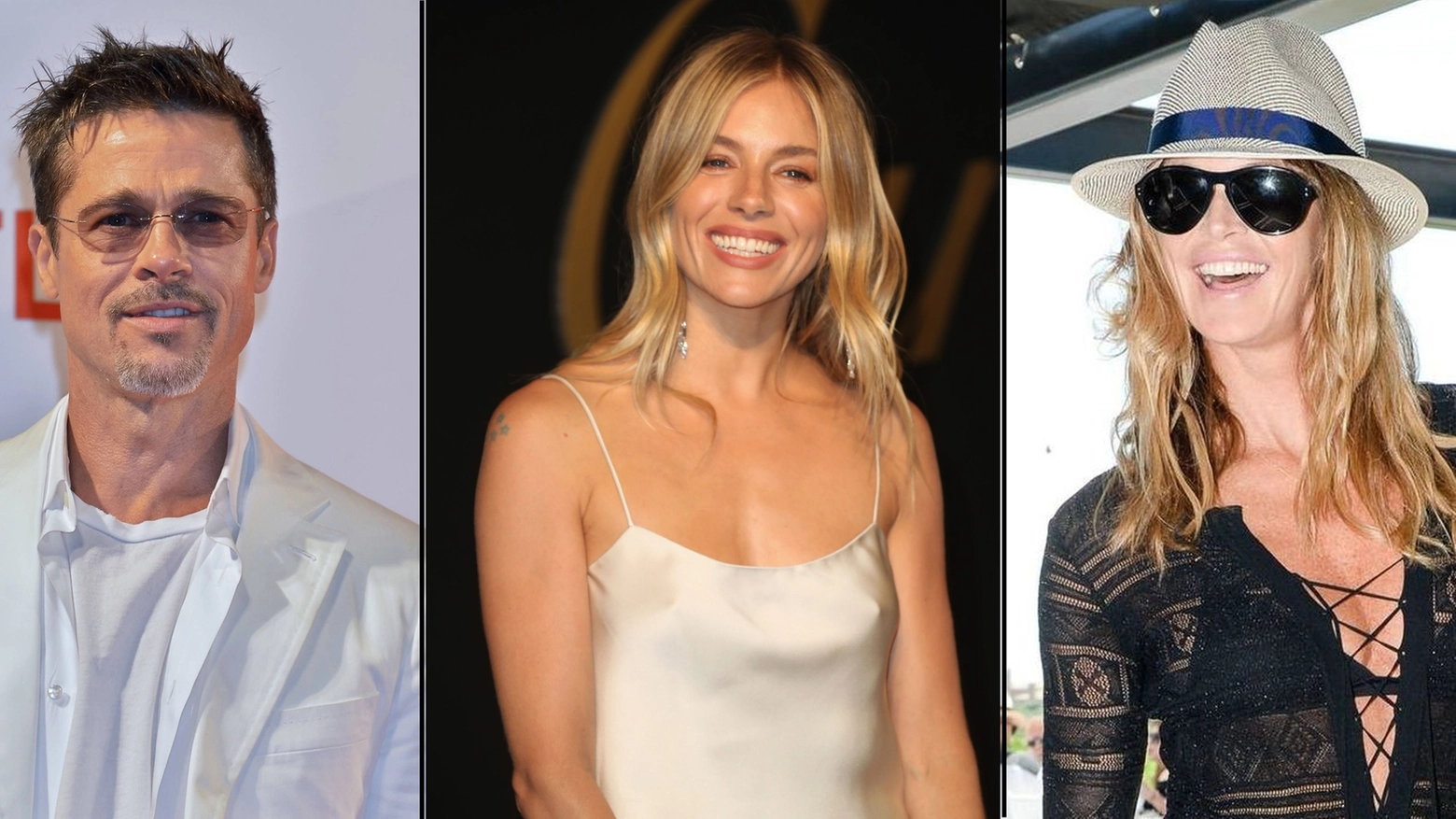 Brad Pitt, Sienna Miller, Elle Macpherson