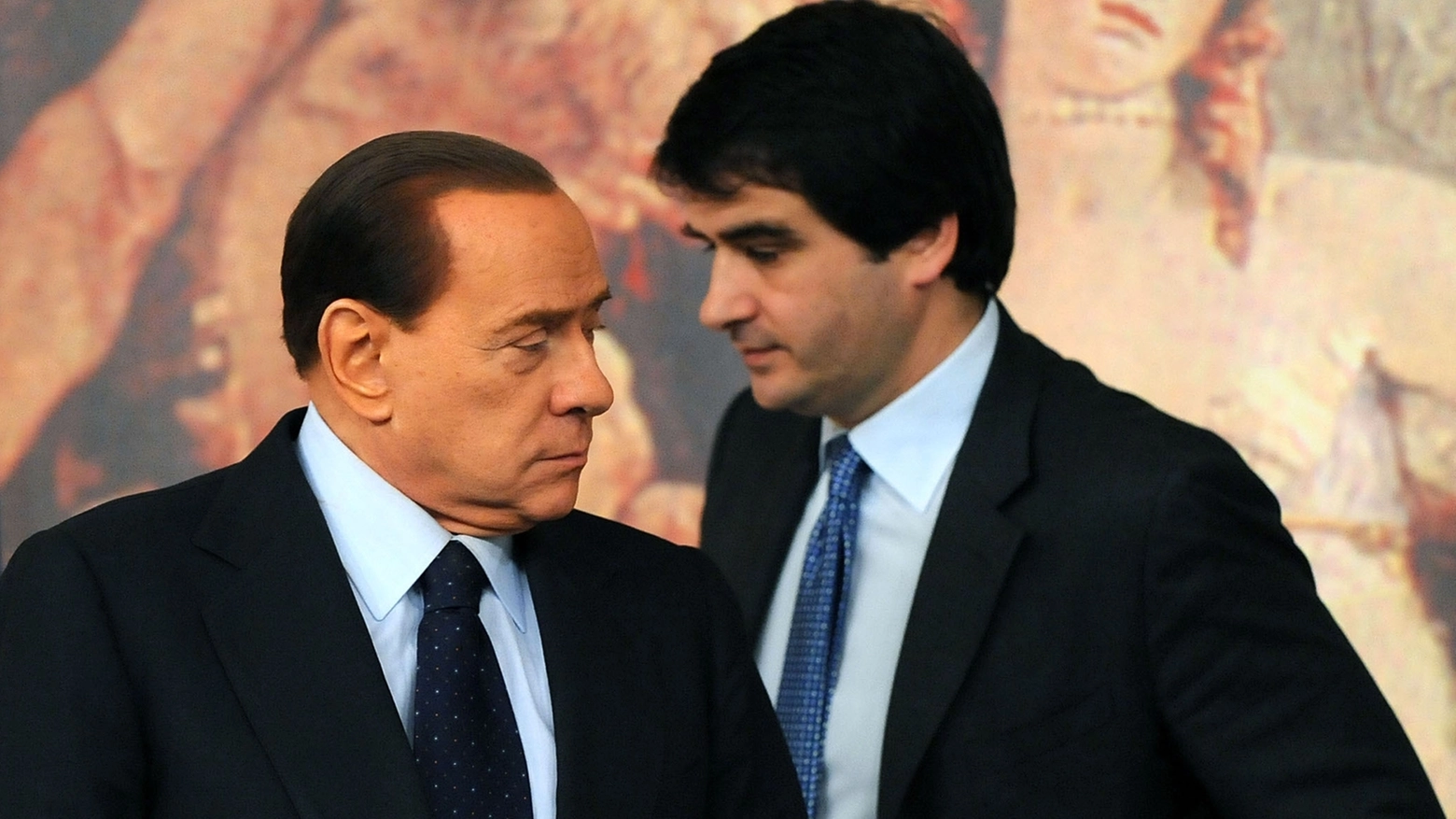 Silvio Berlusconi e Raffaele Fitto (Ansa)