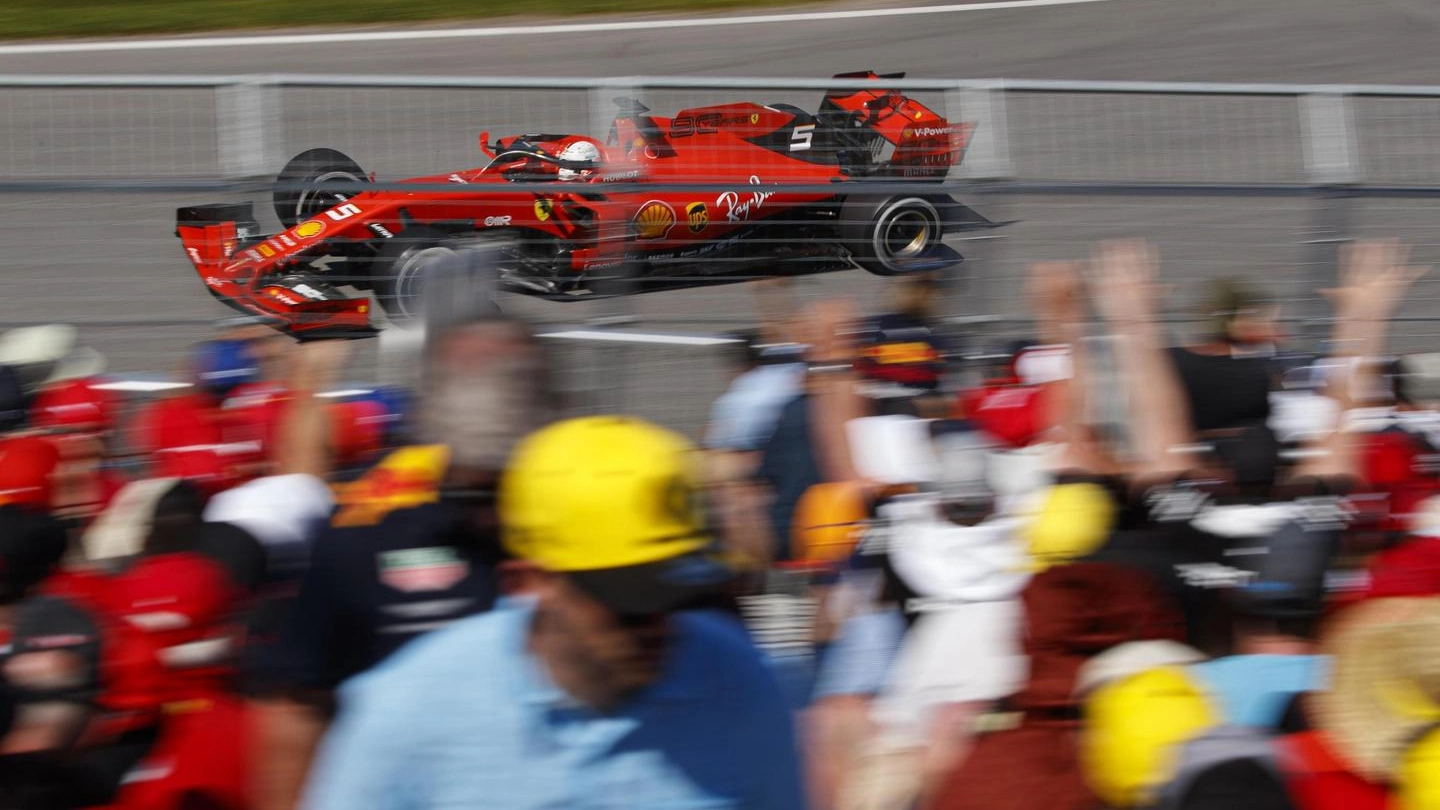 La Ferrari di Vettel (Ansa)
