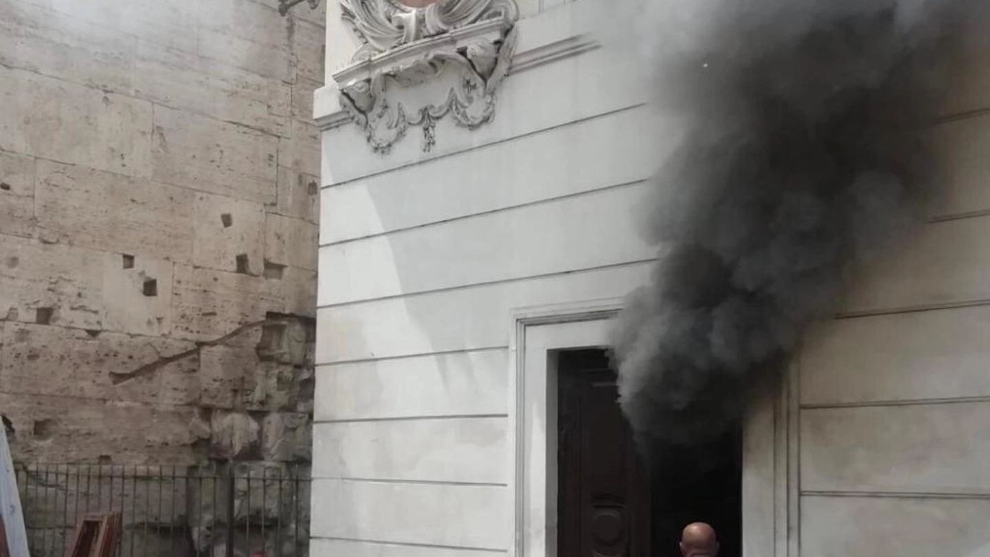 Incendio al museo di via Ostiense