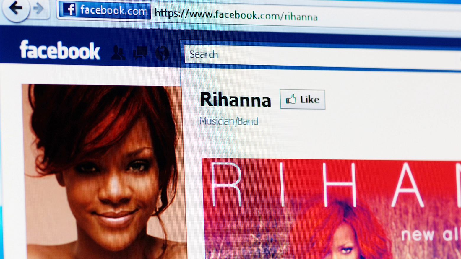 Pagina Facebook di Rihanna
