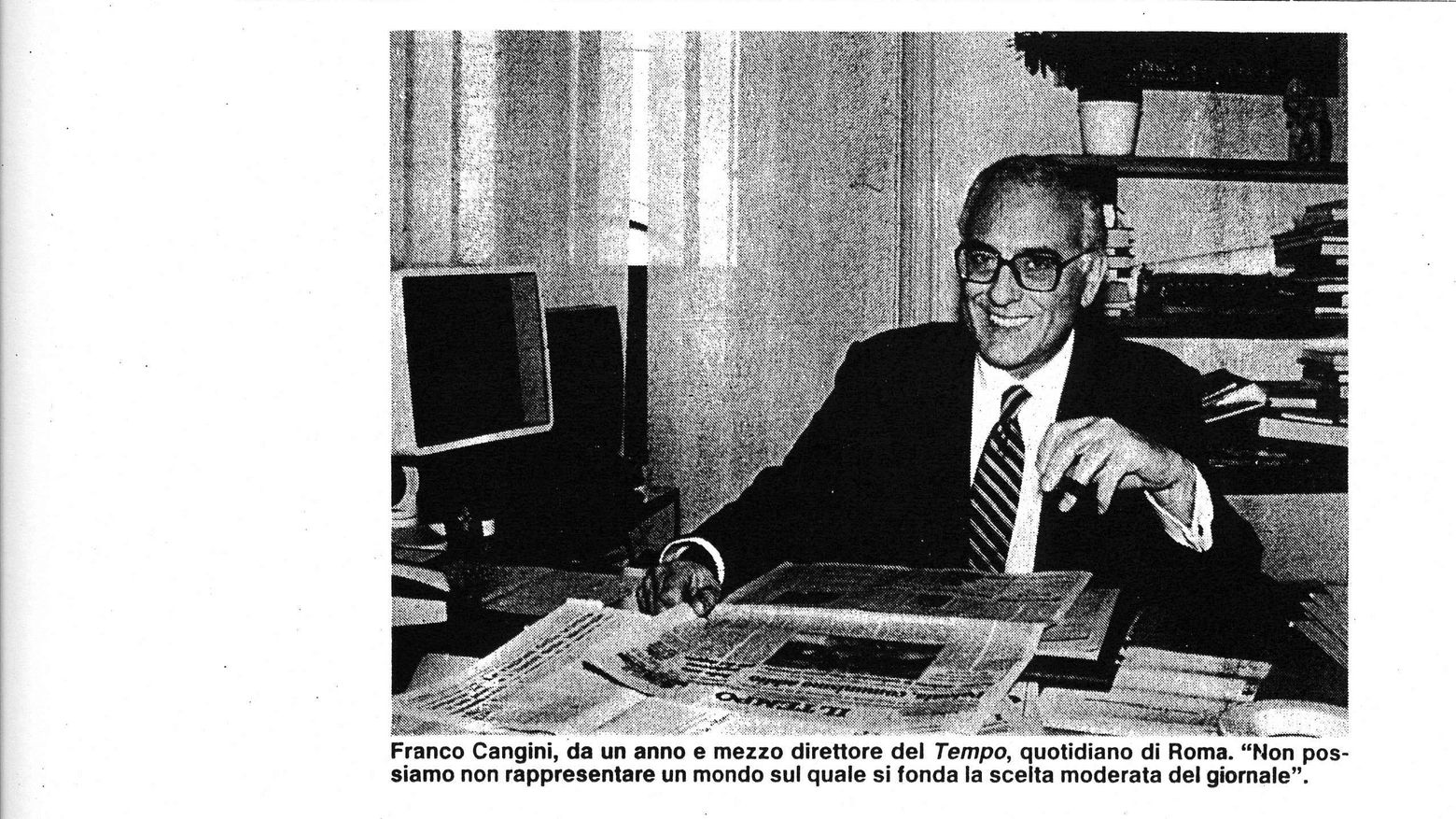 Franco Cangini in una foto d'archivio