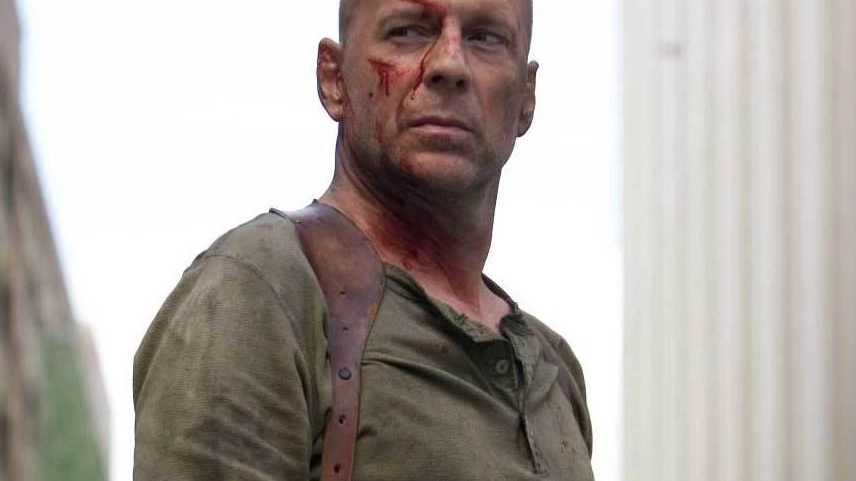 La locandina di uno dei film con Bruce Willis della serie Die Hard
