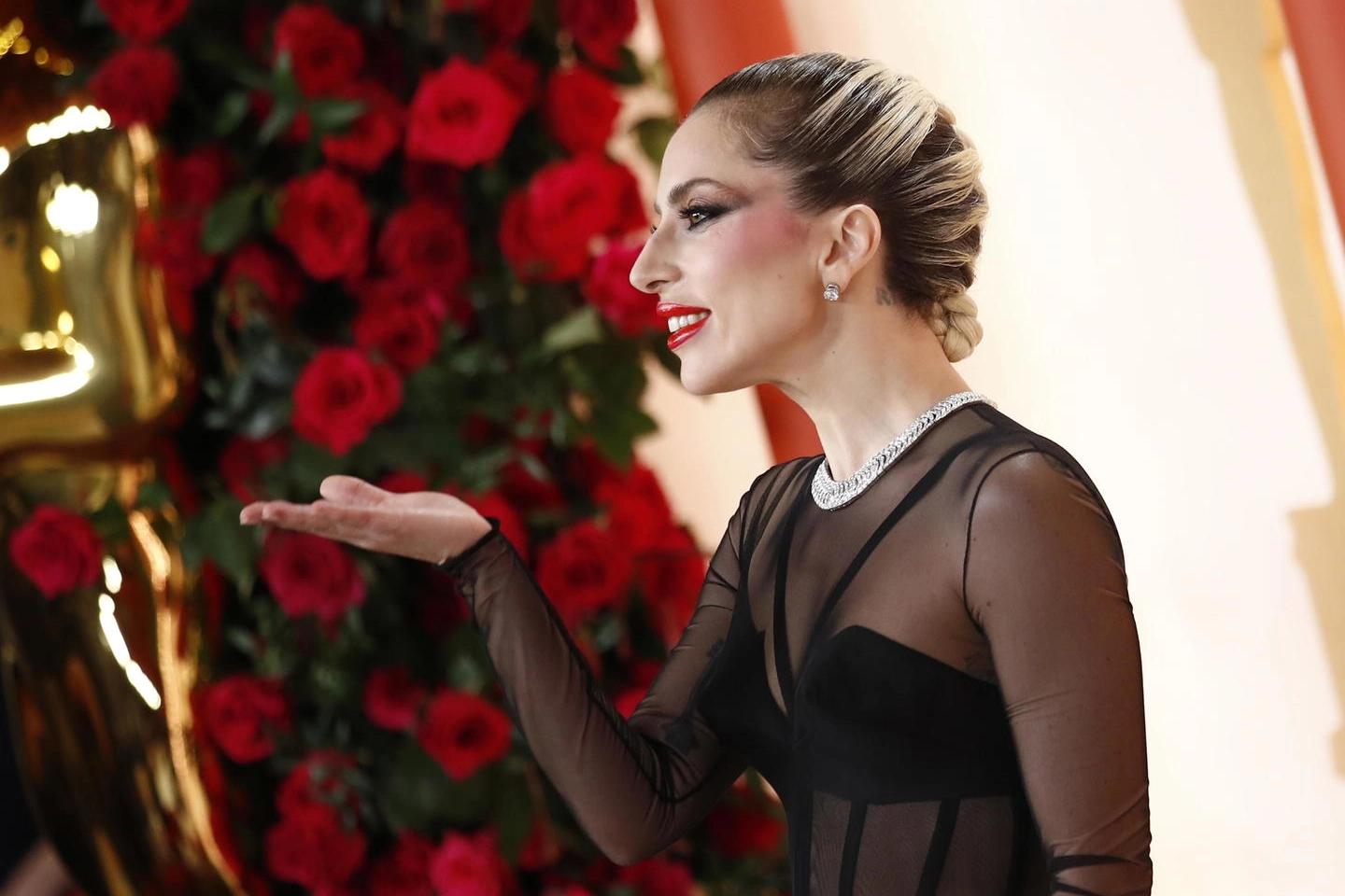 Lady Gaga agli Oscar (Ansa)