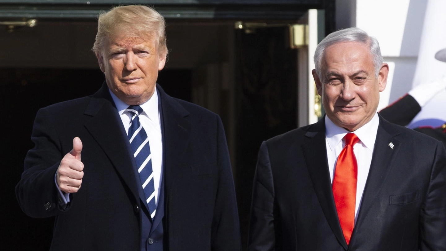 Donald Trump e Benjamin Netanyahu (Ansa)