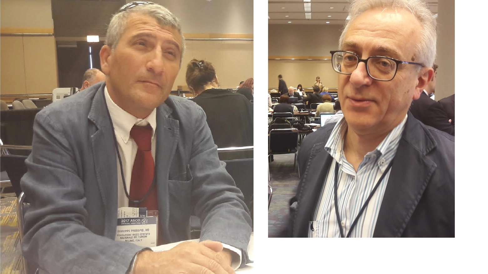 Giuseppe Procopio e Sergio Bracarda, conferenza stampa Asco 2017