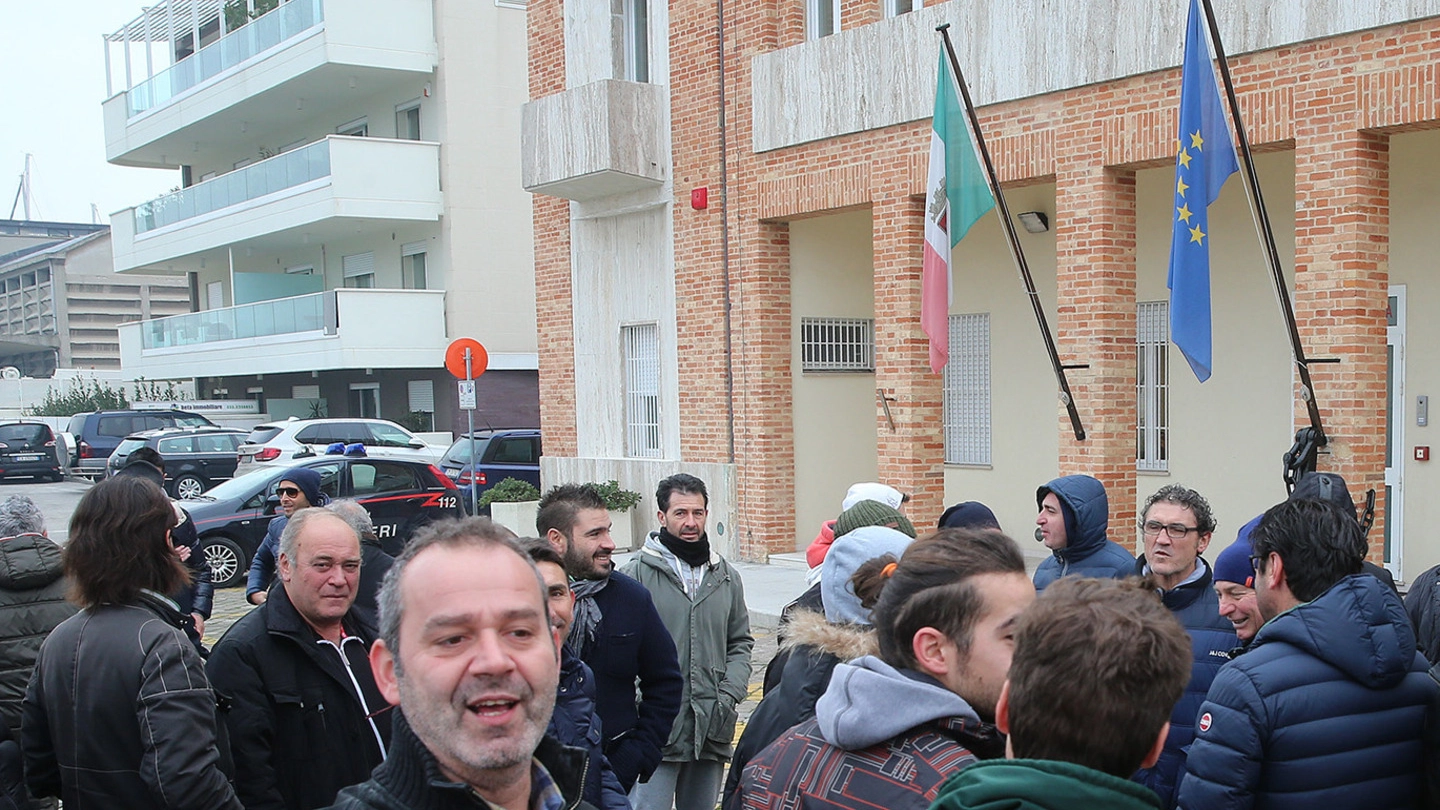 Pesaro, la manifestazione dei pescatori (Fotoprint)