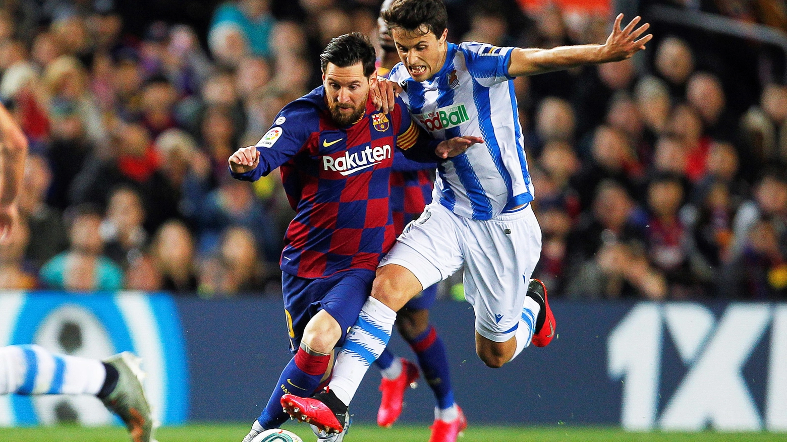 Lionel Messi in azione