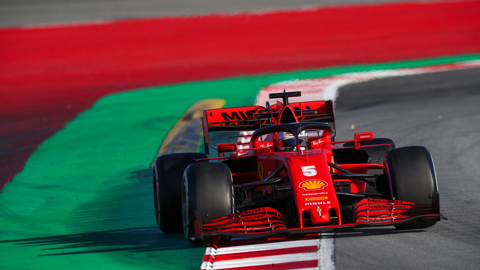 Sebastian Vettel  sulla sua Ferrari 'Lucilla' (Alive)