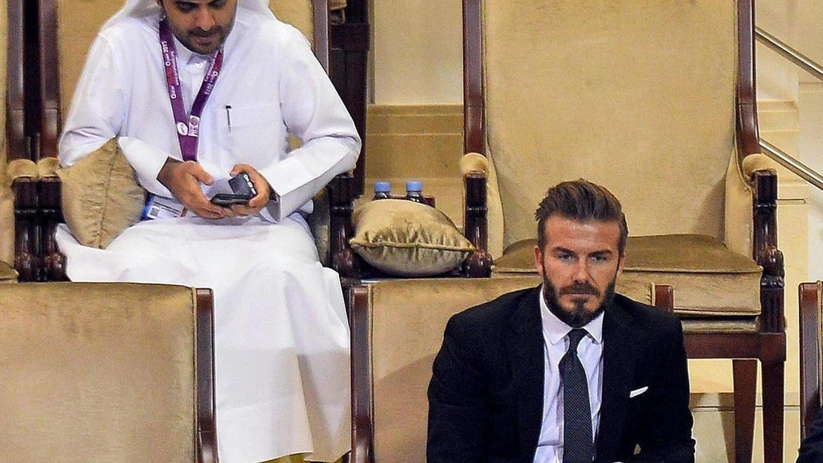 David Beckham in Qatar (Ansa)