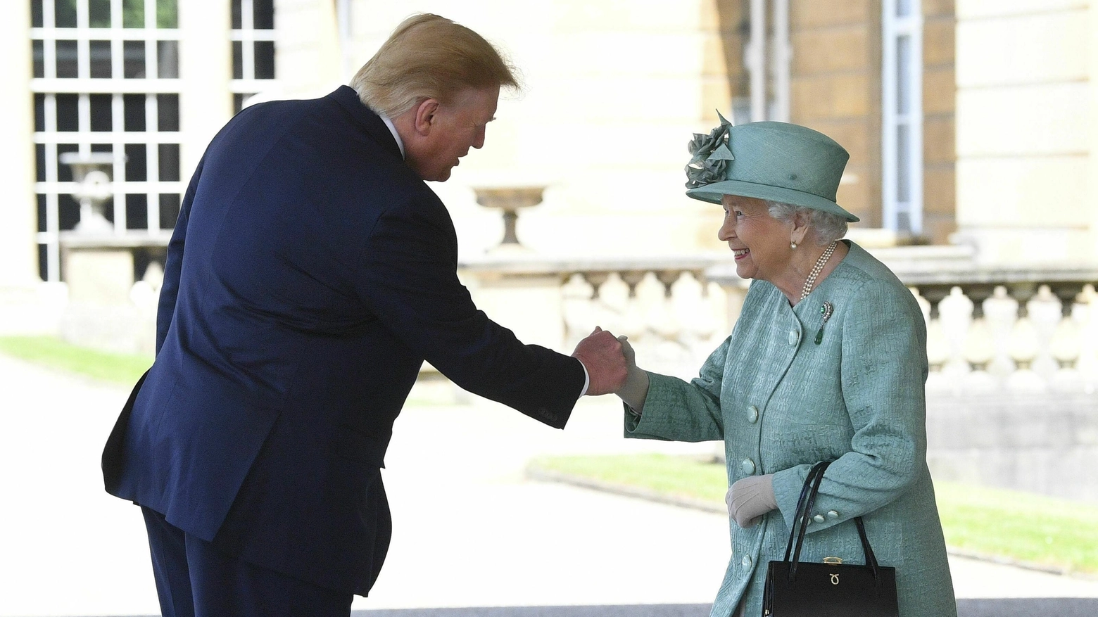 Donald Trump e la Regina Elisabetta