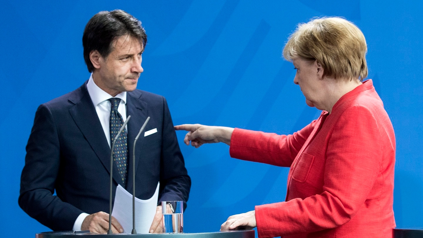  Giuseppe Conte incontra Angela Merkel (LaPresse)