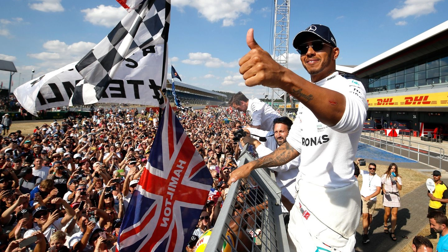 Lewis Hamilton a Silverstone (Lapresse)
