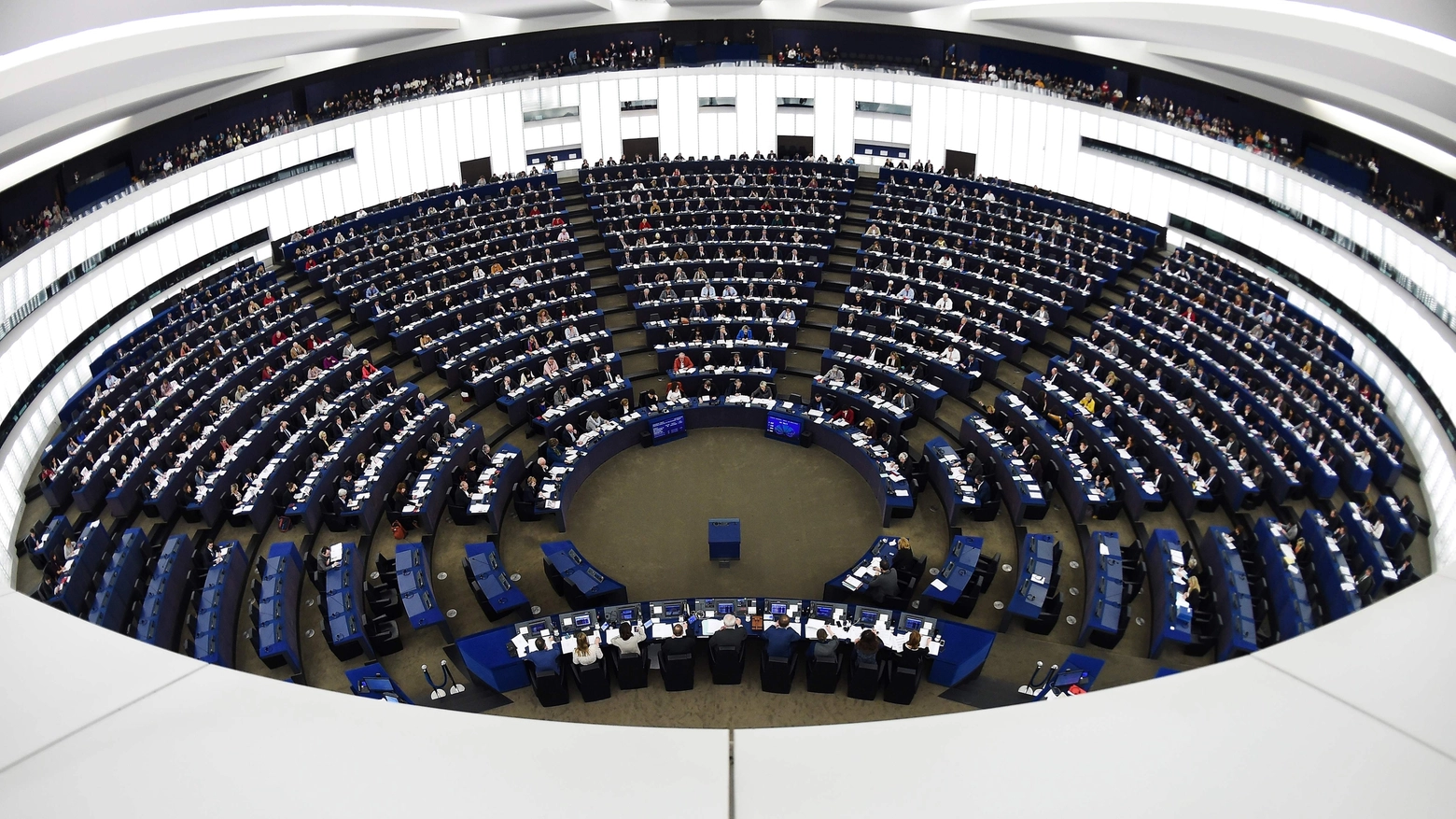 Il Parlamento europeo (Afp)