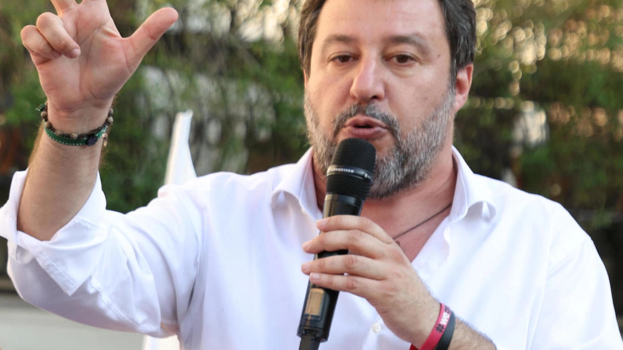 Il segretario federale della Lega, Matteo Salvini