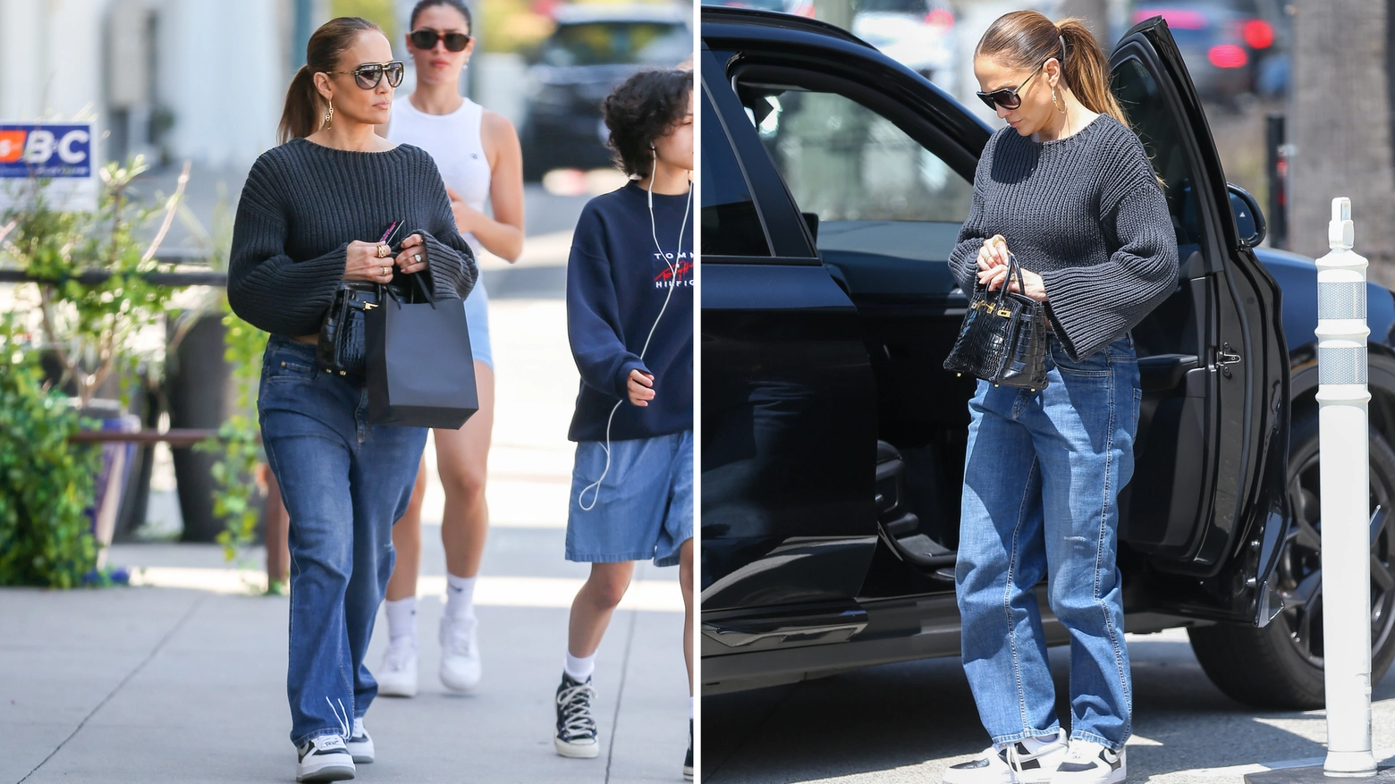 Jennifer Lopez con il suo paio di baggy jeans