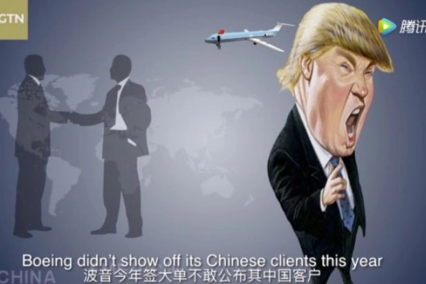 La caricatura cinese di Trump (www.scmp.com)
