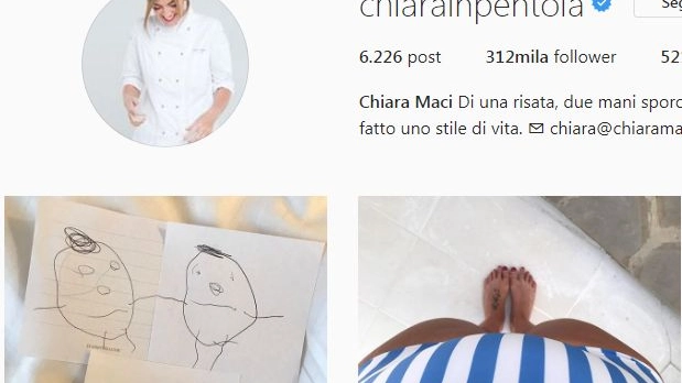 Il profilo Instagram di Chiara Maci