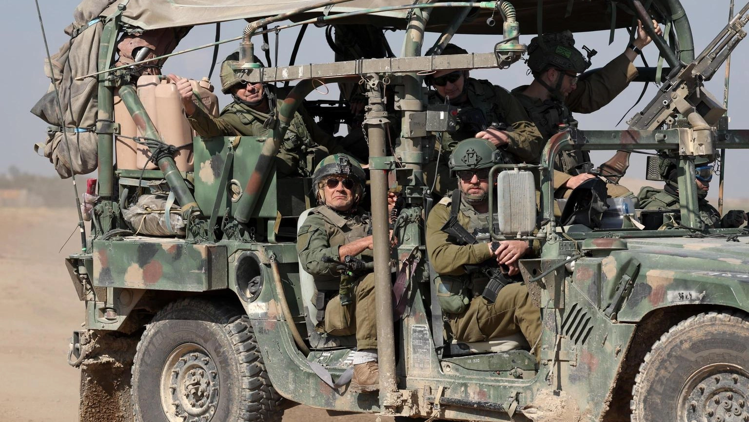 Soldati Israeliani impegnati nella Striscia di Gaza