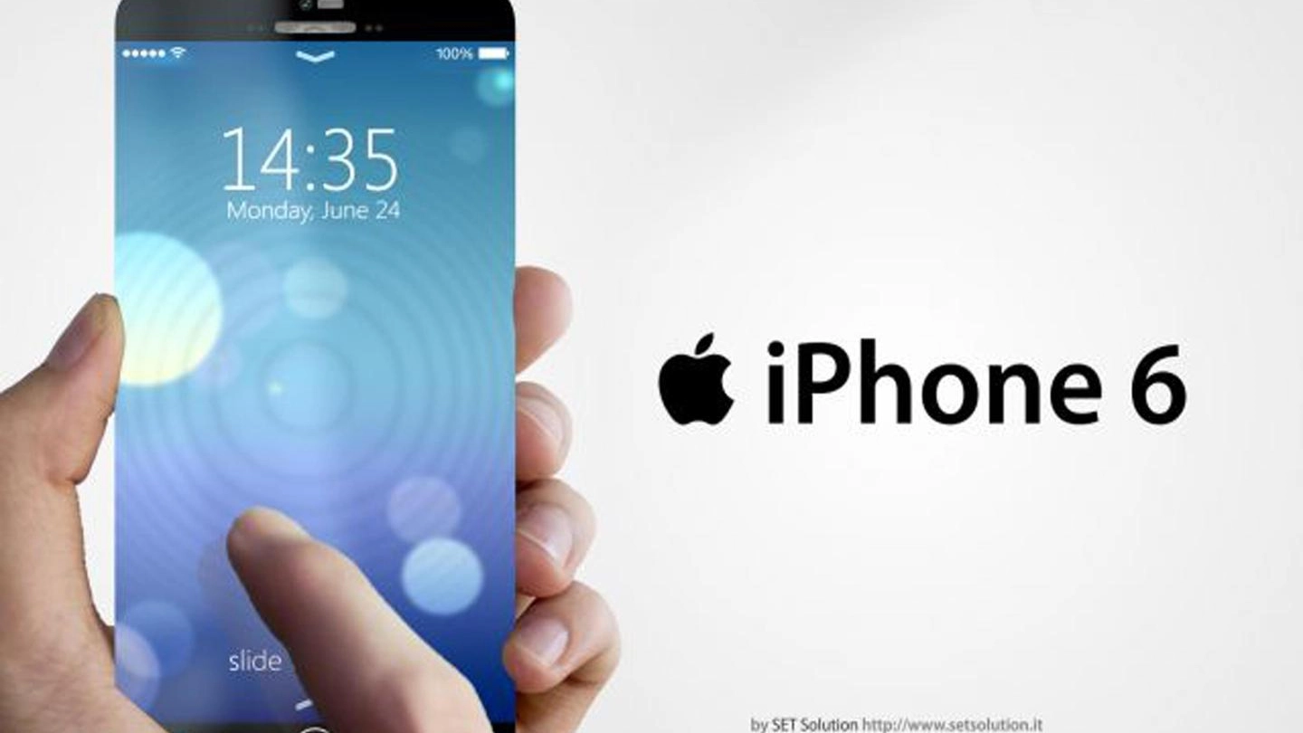 L' iPhone 6 come lo immaginano i designers, dal sito iphone-6-apple.it (Ansa)