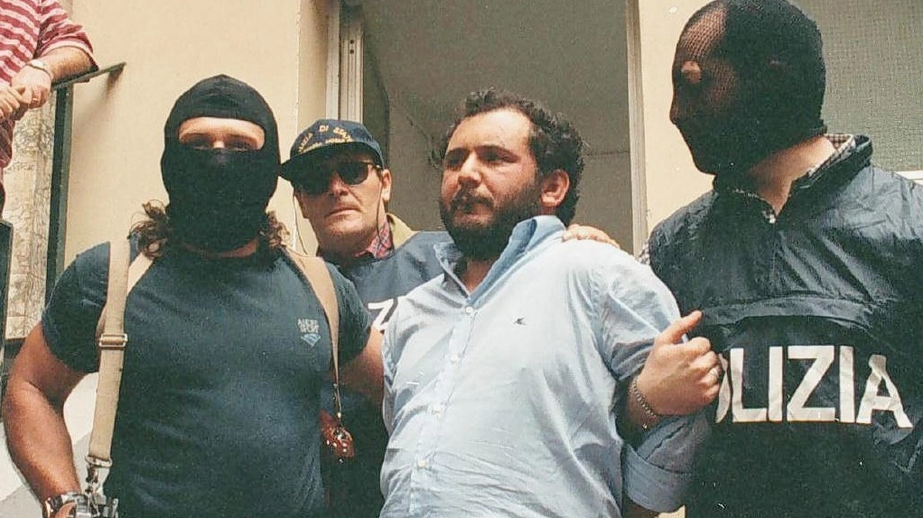 L'arresto di Giovanni Brusca, nel 1996 (Ansa)