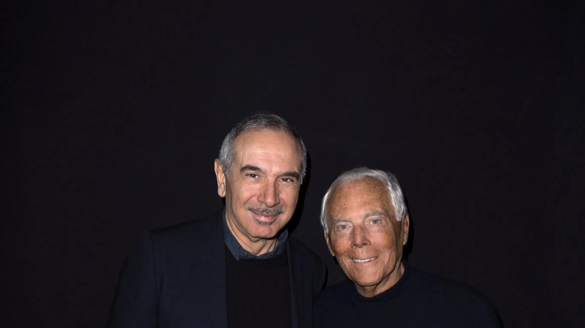 Carlo Capasa con Giorgio Armani 